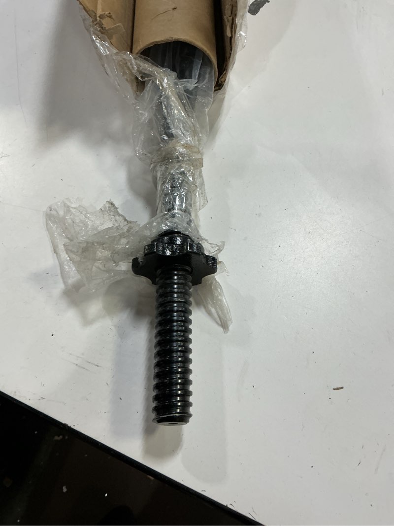 Condition photo showing As Is for 47" EZ Curl Bar Weight Lifting Bar, for Hip Thrusts/Squats/Lunges, 1" Weight Plates Curling Bar for Gym and Home, with Star Collars 1 inch-black