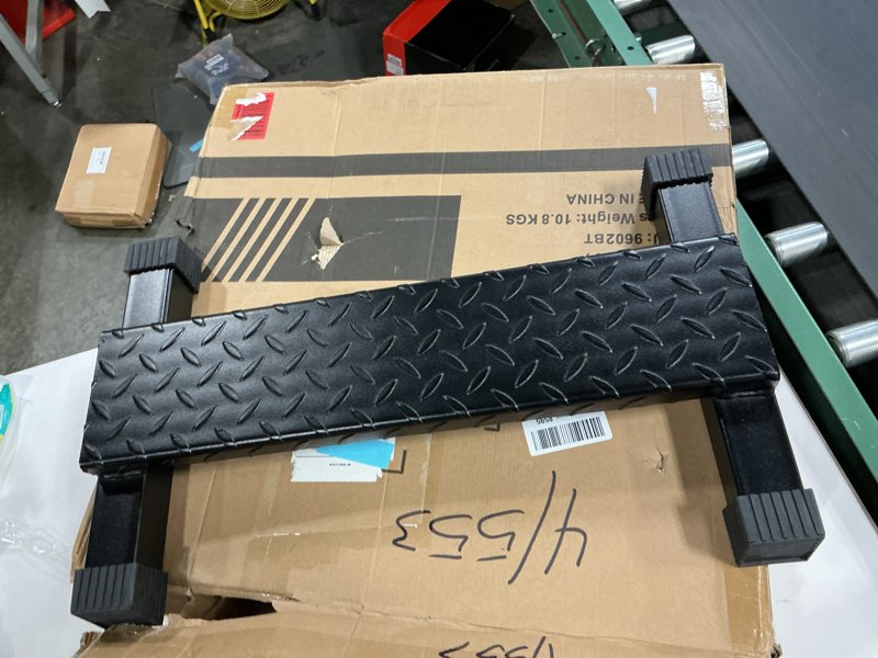 Condition photo showing New/Like New for bluslm steel calf raise bar, standing machine for stretching, squat, foot stretch, anti-slip solid block (calf raise bar 1)