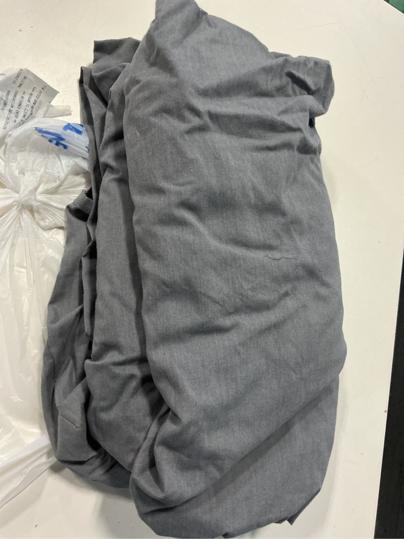 Condition photo showing Good Condition for mainstays easy care 300 thread count solid soothing gray cvc cotton blend fitted sheet, full (adult)