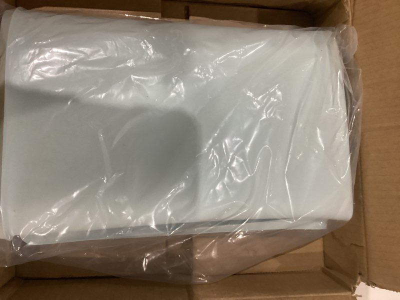 Condition photo showing As Is for TidyFriend 2 Pk Pee Pad Holder Tray for 30” x 23” Pee Pads with Corner Lock Holes, Raised Edges, Non-Spill, Easy to Clean Silicone Dog Potty Tray Holder, For Indoor Floor Protection (Light Grey) 30 x 23 Inches - 2 Pack Light Grey