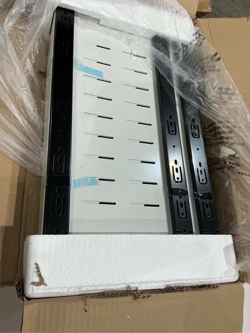 Condition photo showing Good Condition for kitstorack pull out cabinet organizer, expandable(12"-20") heavy duty slide out drawers fixed with adhesive nano film for pots, roll out shelf storage for kitchen base cabinet organization(white) white 21"d×12"-20"w(1 pack)