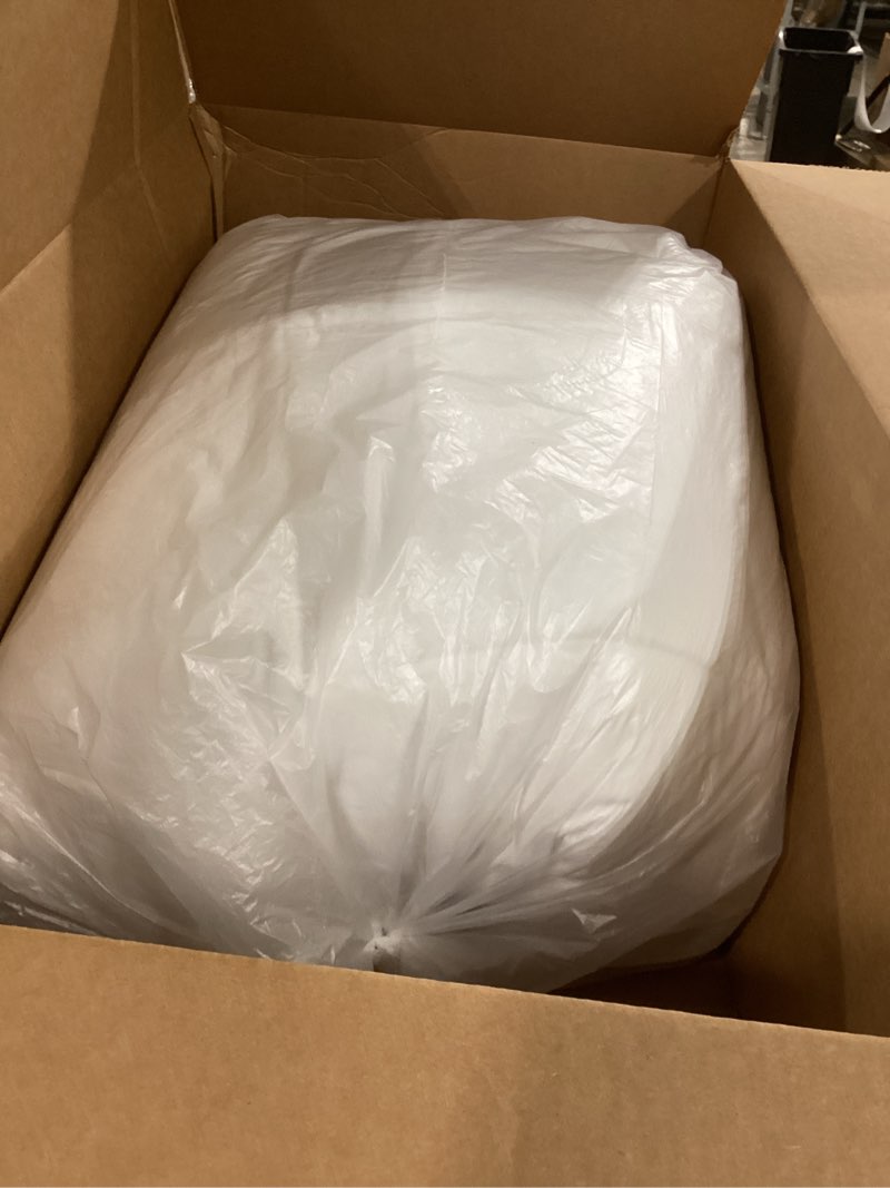 Condition photo showing As Is for maple down soft king size comforter duvet insert-down alternative comforter quilted with corner tabs-lightweight breathable brushed microfiber machine washable (king, 106"x90") white king