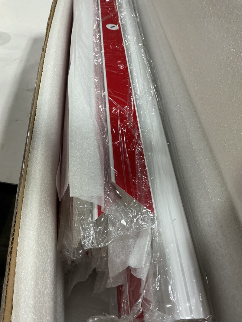 Condition photo showing item condition for Pre-Cut Peel and Stick Wall Molding Kit Wainscoting Trim- Self Adhesive Premade Accent Panel Chair Rail for Interior Moulding Home Decor Accent Wall Set of 6 pcs - 3 Top 3 Bottom, Ready to Assemble White (54×24+24×24),Set of 3