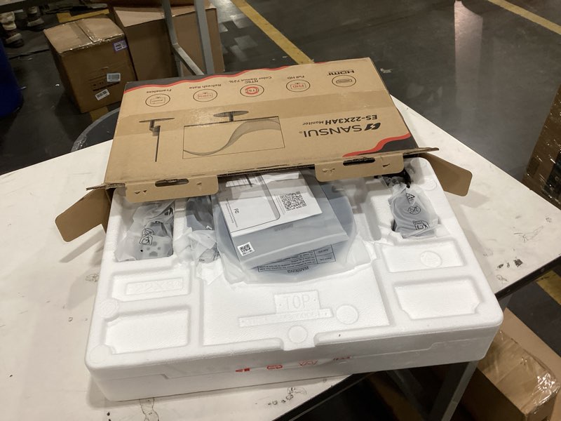 Condition photo showing Good Condition for sansui 22 inch 120hz monitor, fhd computer monitor 4000:1 contrast ratio with adaptive sync, hdr 100% srgb, hdmi x 2, vesa mount, eye care for home/office (es-22x3ah, one hdmi cable included). 22 inch fhd 120hz monitor 4000:1 black