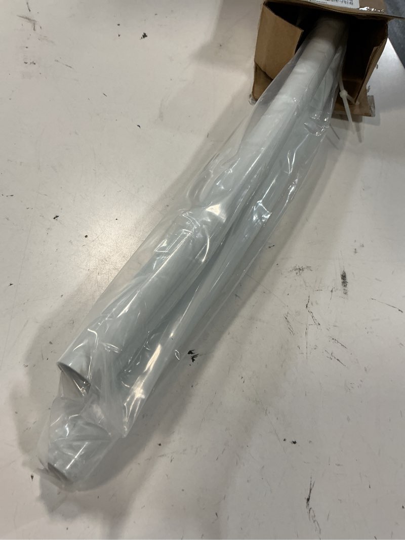 Condition photo showing Good Condition for curved shower curtain rod for bathroom 38-72 inches, adjustable length, curved shower rod, 0.9mm thickness, round shower curtain rods, rotate bracket for large shower space, need drilling, white