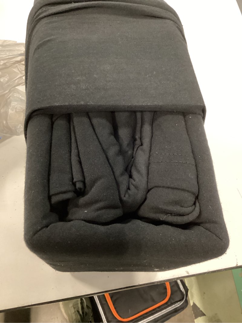 Condition photo showing New/Like New for mainstays adult cotton rich jersey bed sheet set, queen, rich black, 4 pieces