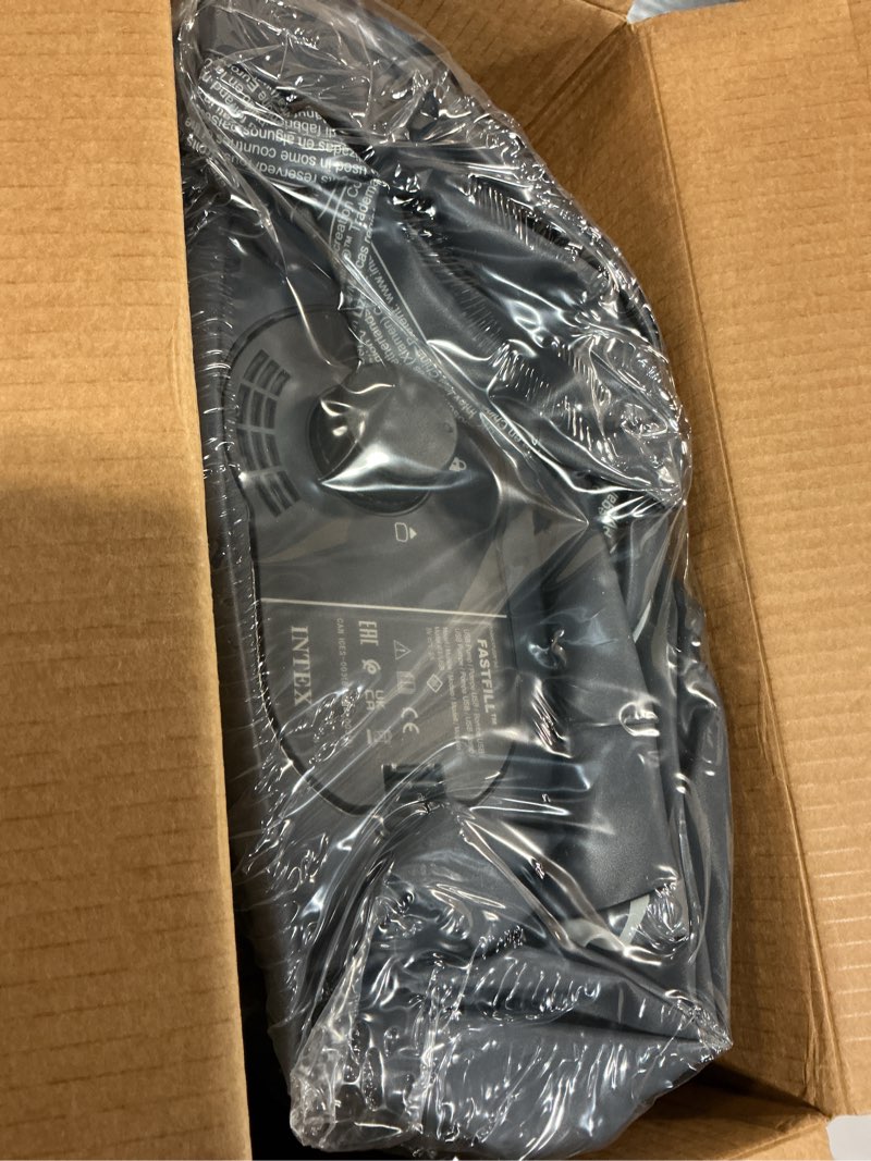 Condition photo showing New/Like New for intex mid rise 12" air mattress with internal usb pump - twin size