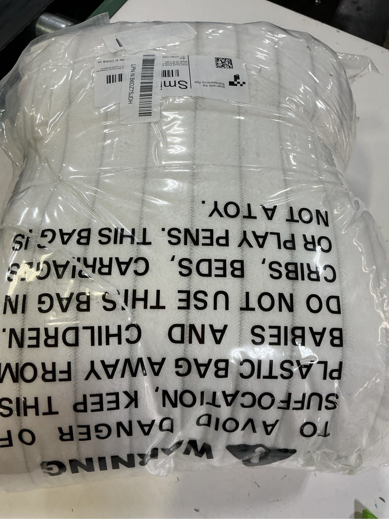Condition photo showing Good Condition for la meack couch cushion covers seat cushion cover stretch couch cover separate sectional sofa slipcovers furniture protector(3 pieces for seat or sofa backrest, white) white 3pc seat cover or backrest