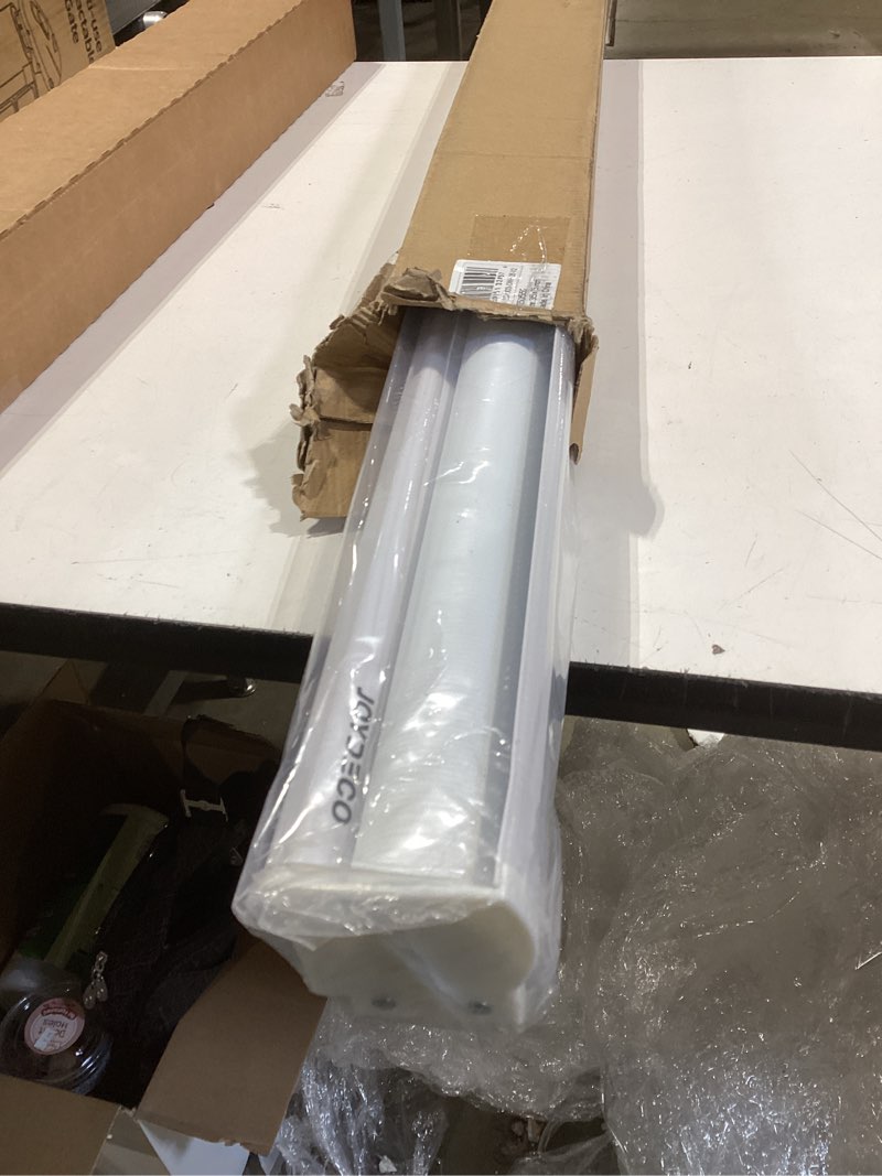 Condition photo showing Good Condition for Joydeco Cordless Zebra Blinds for Windows, Dual Layer Free-Stop Zebra Shades Privacy Light Control for Day and Night, Light Filtering Sheer Blinds for Indoor Windows, Home (35" W X 75" H, White) Off-white 35" W x 75" H Ready Made