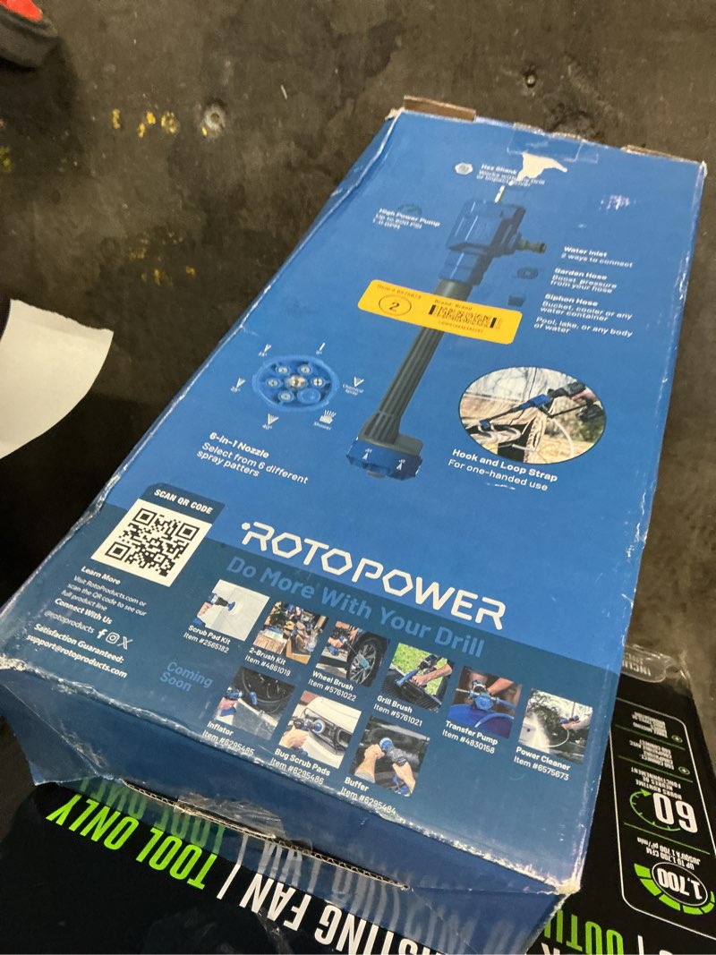 Condition photo showing Good Condition for rotopower power cleaner drill attachment 500-psi 1-gpm cold water battery pressure washer with 1 spray tips
