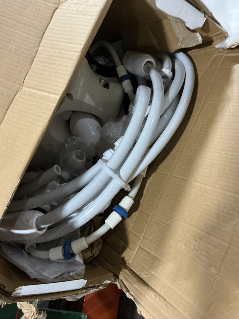 Condition photo showing As Is for upgraded pool pressure side sweeper – 4-wheel professional pool cleaner for efficient swimming pool cleaning (more stable than 3-wheel models)