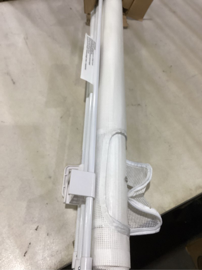 Condition photo showing Good Condition for pawtners retractable baby gates extra wide, 41" tall extends up to 120" wide, dog gate indoor for stairs, pet gate with support rods for doorways hallways indoor & outdoor-white white 41" tall x 120" wide