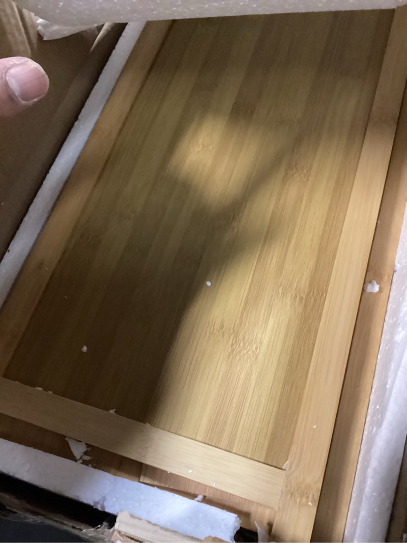 Condition photo showing Good Condition for Bamboo Shoe Rack Organizer, 4 Tier Shoe Shelf Storage Organizer, for Entryway, Hallway, and Closet (Nature-31.5) Nature 4 tier-31.5"