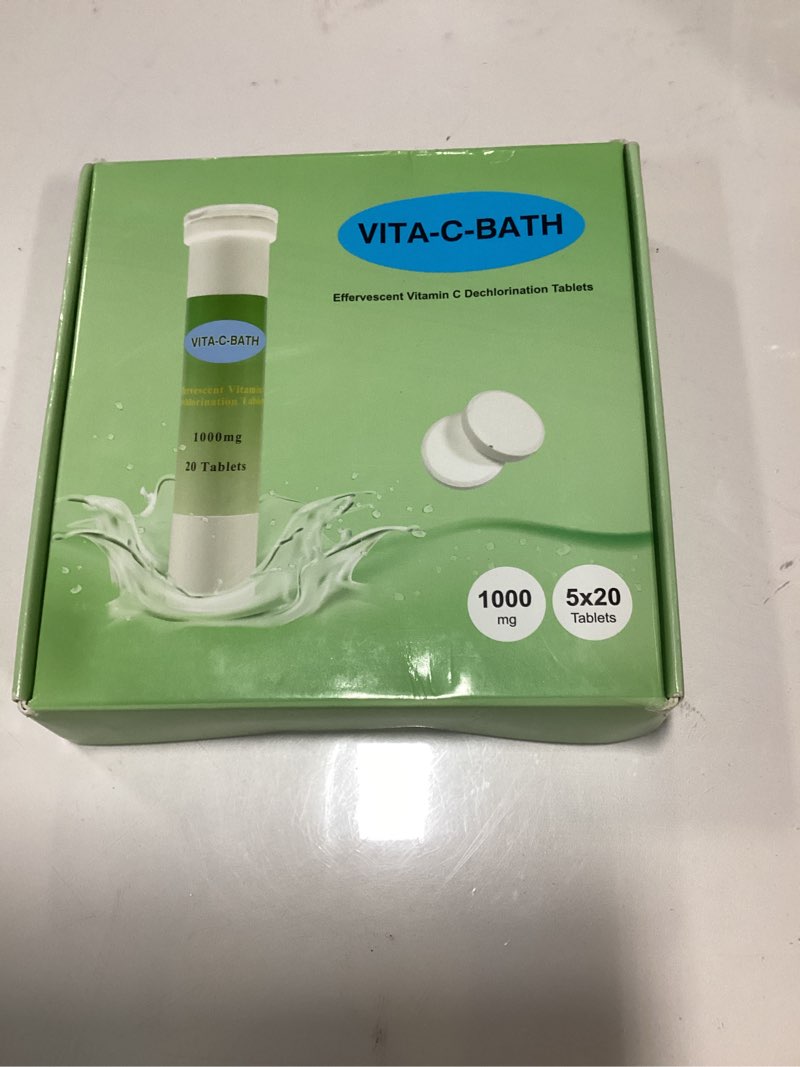 Vitabath Vita-c-bath Effervescent Vitamin C Dechlorination, 1000 mg, 100 Tablets