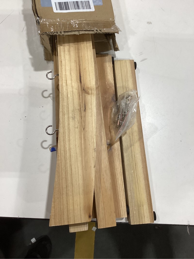 Condition photo showing Good Condition for Chime Stand for 5 Chimes, 14" Gong Target Stands, Wind Chimes Wood Stand, Light & Portable Multipurpose Stand, Easy Assembly for Sound Healing, Meditation, Yoga 5 Hooks