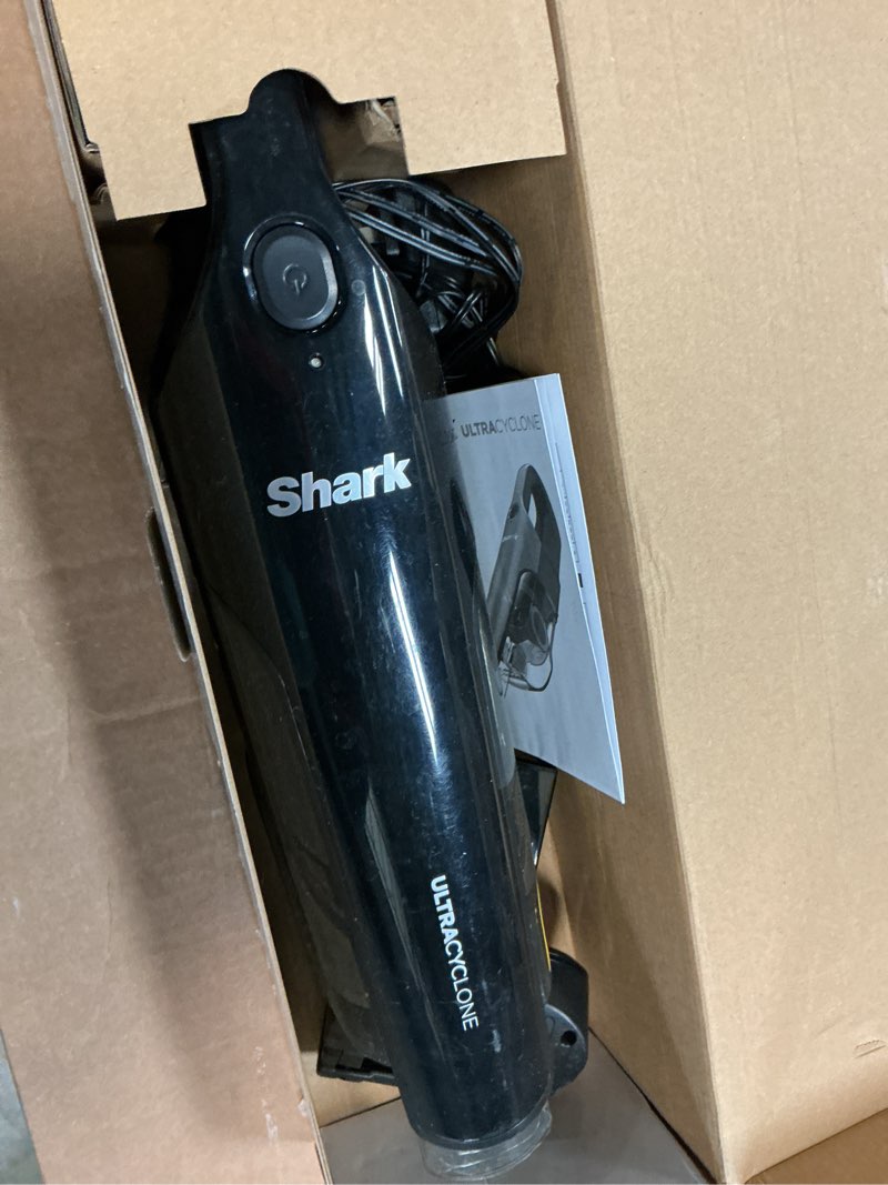 Condition photo showing As Is for Shark UltraCyclone Pet Pro Plus Cordless Hand Vacuum, Powerful Suction, Handheld Vacuum for Car & Home, Pet Power Brush, Crevice Tool, Scrubbing Brush, XL Dust Cup, Black, CH951