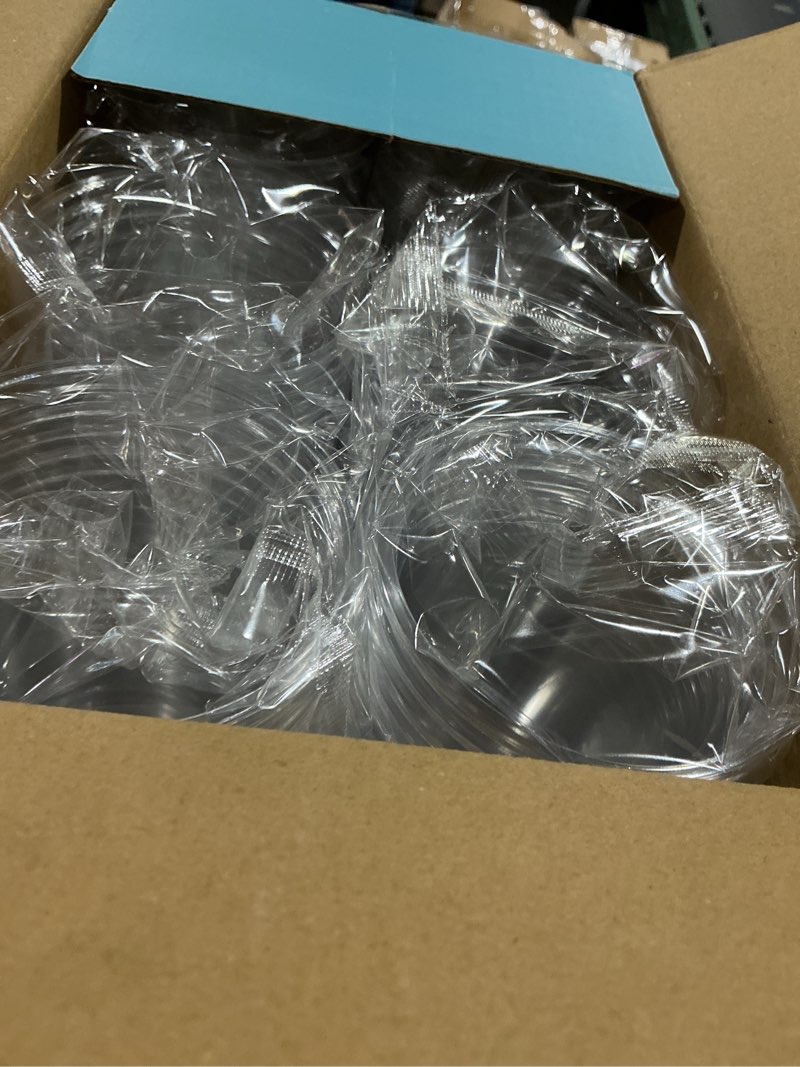 Condition photo showing New/Like New for lilymicky 300 pack 10 oz clear plastic cups, pet disposable drinking cups perfect for birthday parties, ceremonies, events 300 cups - 10 oz
