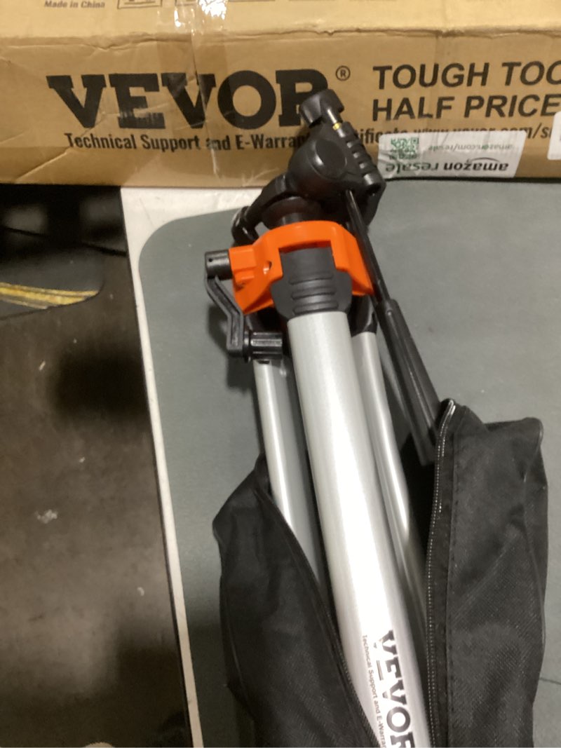 Condition photo showing Good Condition for vevor laser level tripod, 1/4"-20 & 5/8"-11 thread mount, 40.94-133.85 inch height adjustment with level bubble & heavy-duty stand, extendable pole lightweight aluminum tripod for laser scanner lightweight extension rod