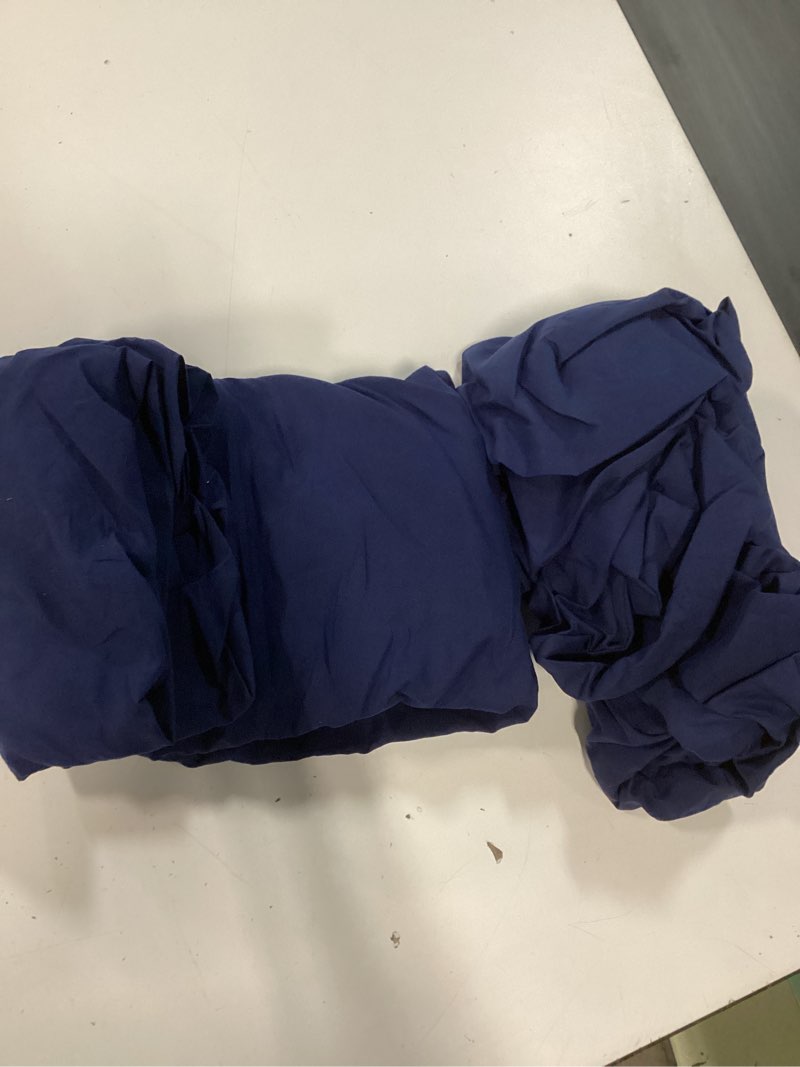 Condition photo showing Good Condition for cot sheets 31" x 75", 2 pack cot size sheet fitted with narrow twin/camp bunk/rvs bunk/guest beds/army cots/trifold mattress, super soft breathable microfiber bed cover, bottom sheet, navy navy 2 pack cot sheet 31" x 75"