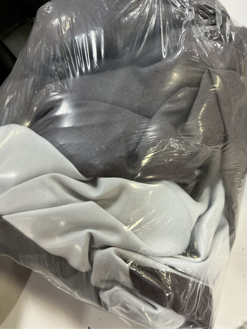 Condition photo showing Good Condition for european linen room darkening curtain - single panel, 48x108, storm one panel