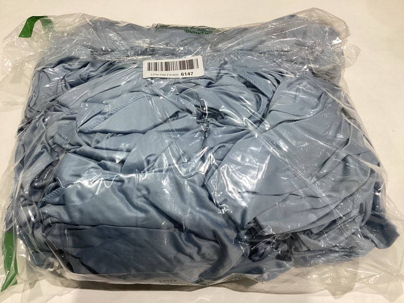 Condition photo showing Good Condition for 20ft×12ft Dusty Blue Dackdrop Curtains for Wedding Parties, 4 Panels Wrinkle Free Polyester Photo Backdrop Drapes Back Drop Cloth for Birthday Photography Background W5' x H12'(4 panels) Dusty blue