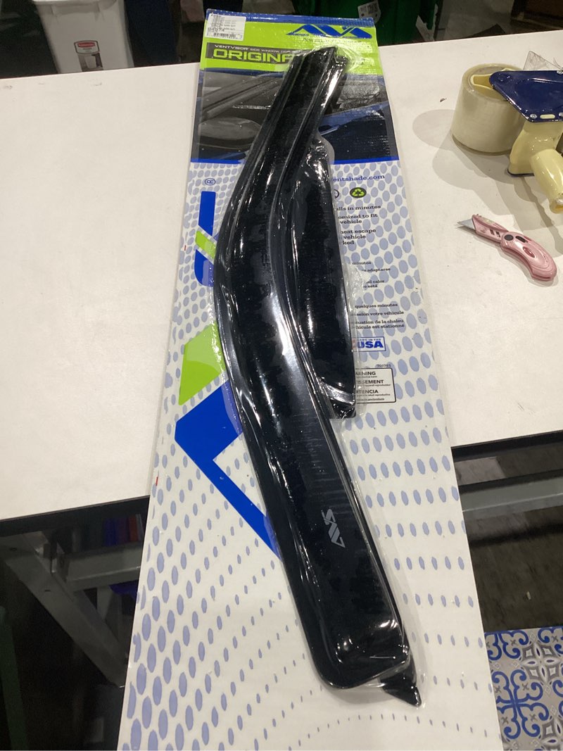 Condition photo showing Good Condition for auto ventshade [avs] outside mount rain guards for 2015-2025 ford f-150; 2017-2025 f-150 raptor, f-250, f-350 sd, supercab only | window vent visors, 4 pcs. - smoke | 94974 outside mount - smoke