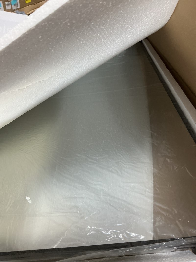 Condition photo showing Good Condition for Bathroom Vanity Mirror for Wall, 2 Pack 36" x 24" Metal Framed Rectangular Bathroom Wall Mirror for Over Sink, HD Shatterproof Glass, Hangs Horizontally or Vertically(Black) Matte Black 36''x24''-2PCS