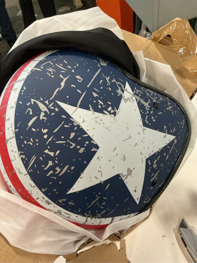 Condition photo showing Good Condition for gjh 3/4 open face motorcycle helmets collection - vintage and modern designs dot approved for men and women ideal for bobber scooter atv cruiser(m/l/xl) black-m