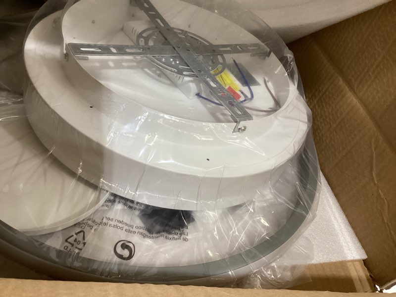 Condition photo showing Good Condition for modern ceiling light led kids room ceiling lamp for bedroom dimmable soccer flush mount ceiling light with remote control 17" living room light fixtures for boysroom,kitchen 3000k-6000k white,football ceiling light