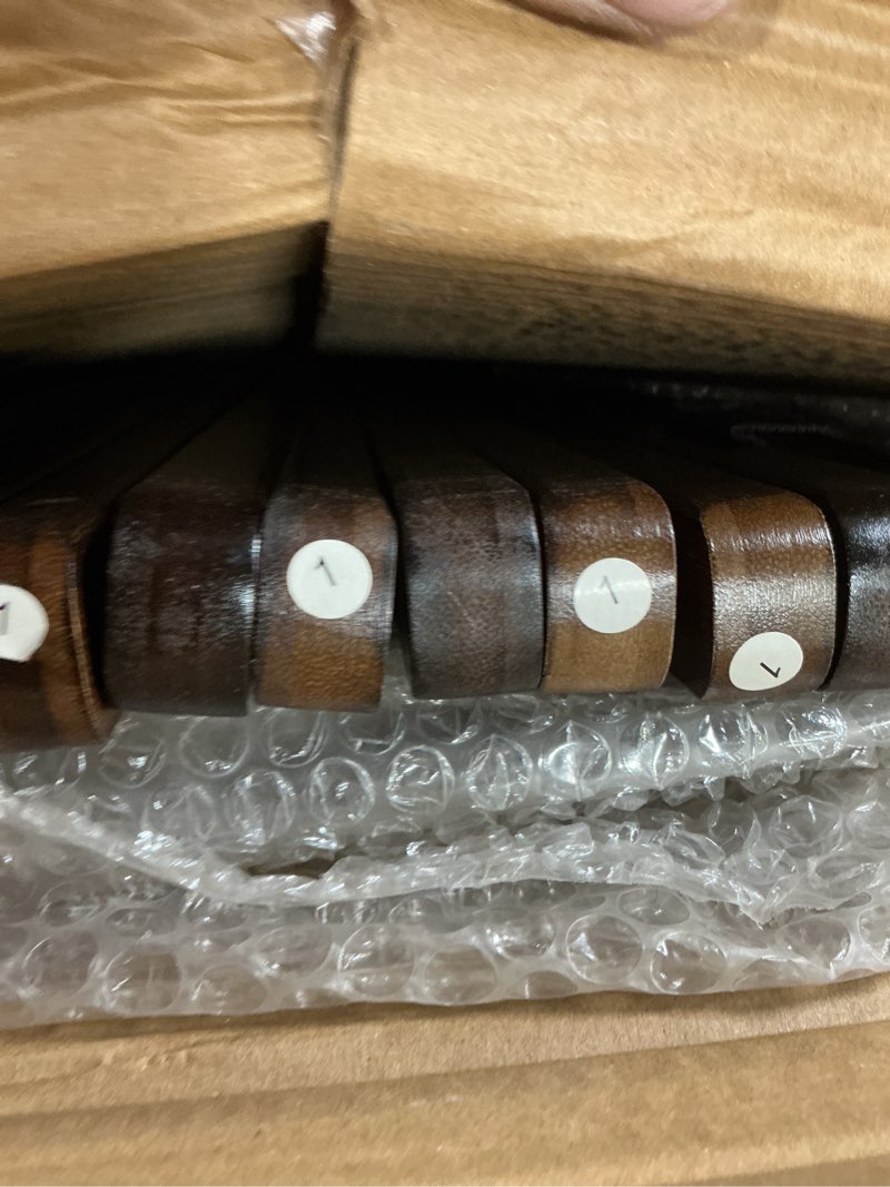 Condition photo showing Good Condition for Luggage Racks, Folding Suitcase Stand with Storage Shelf, Bamboo Suitcase Rackwith Unique Magnetic Locking, 2 Pack Assembled Luggage Rack, Luggage Holders Stand for Guest Room, Bedroom, Hotel Walnut 2 Pack