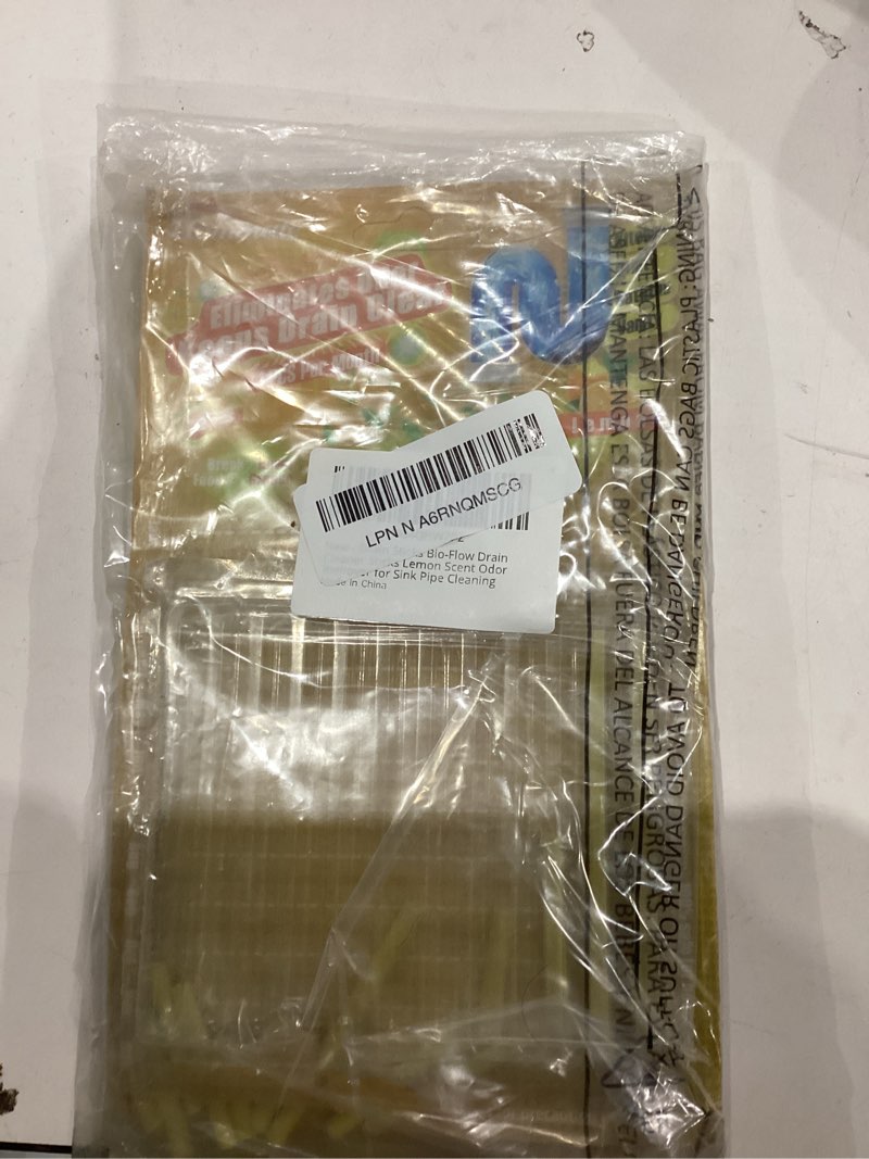 Condition photo showing New/Like New for Drain Sticks Bio-Flow Drain Cleaner Sticks Lemon Scent Odor Remover for Sink Pipe Cleaning L48