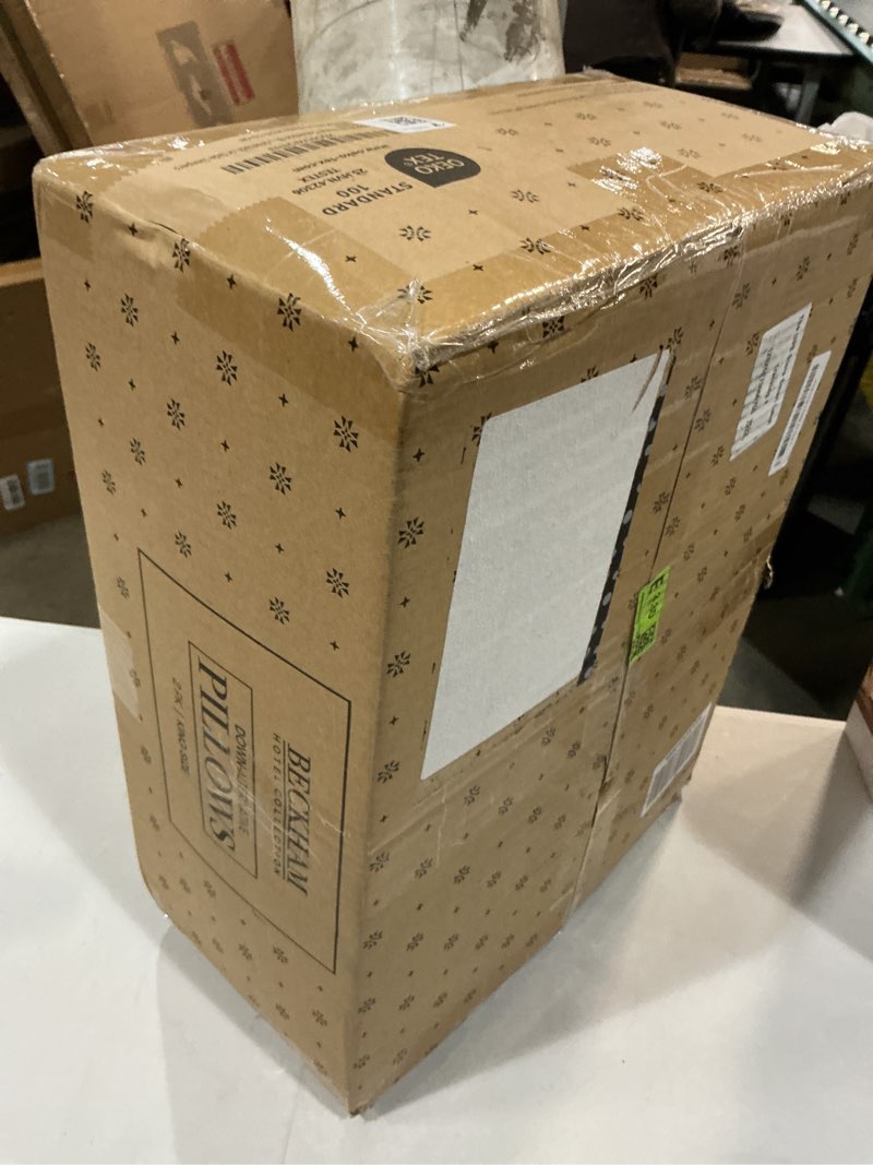 Condition photo showing New/Like New for beckham hotel collection bed pillows king size set of 2 - down alternative pillow for back, stomach or side sleepers king white