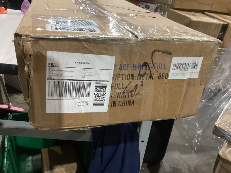 Condition photo showing New/Like New for WJORATA Metal Platform Full Bed Frame with Headboard Sturdy Steel Slats Support No Box Spring Needed