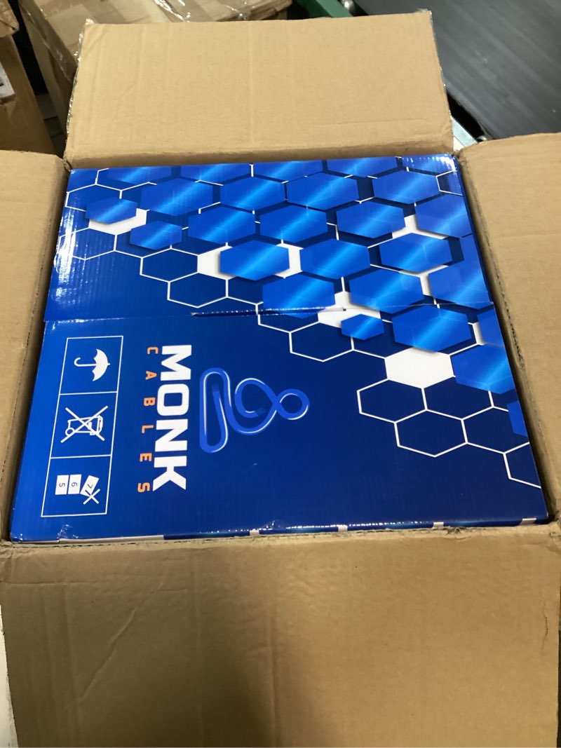Condition photo showing New/Like New for MONK CABLES | CAT6 Plenum Cable 1000ft | UTP, 23AWG, 550MHz | DSX-8000 Certified | Most Certified Cable of The Whole Market (Blue)