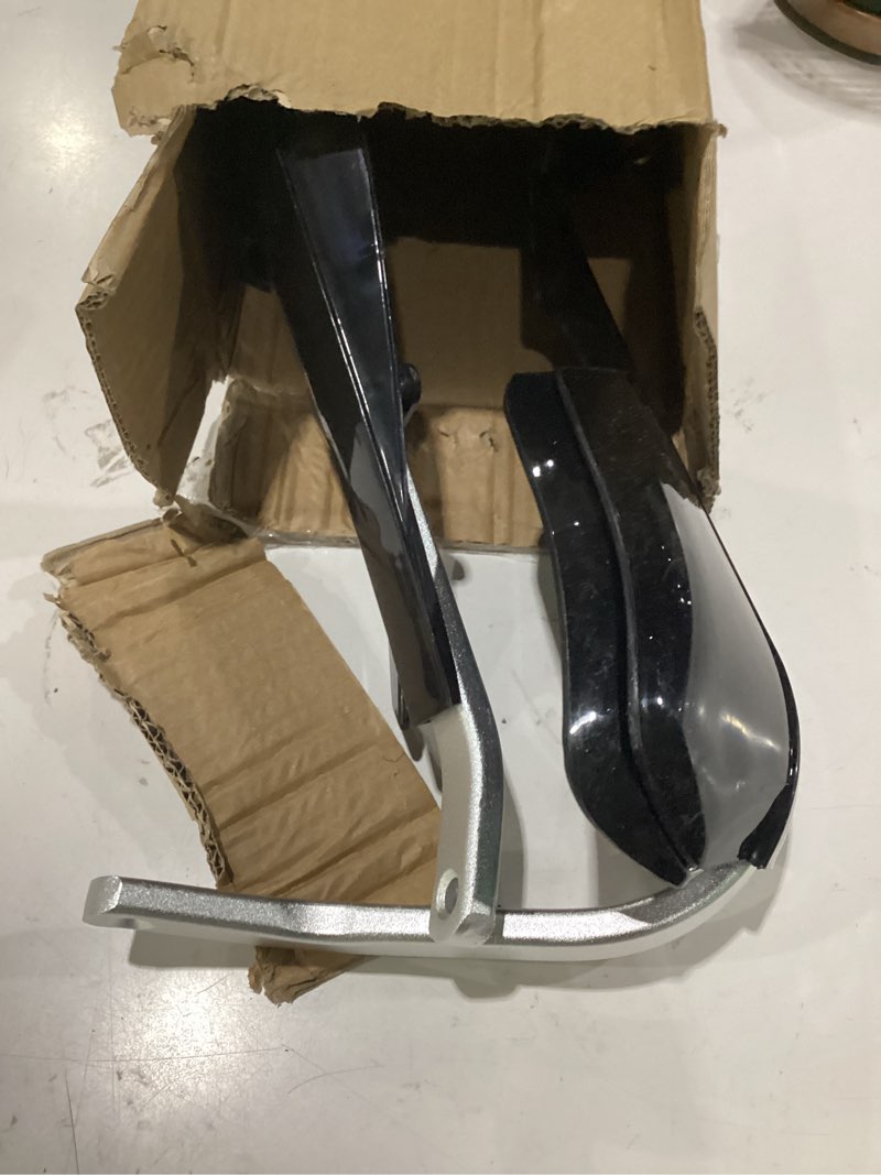 Condition photo showing As Is for jfg racing dirt bike motorcycle hand guards,universal for 7/8" 22mm and 1 1/8" 28mm handlebar for snowmobile motocross mx enduro klx kx crf yz drz dr hawk 250 125 350 650 - black