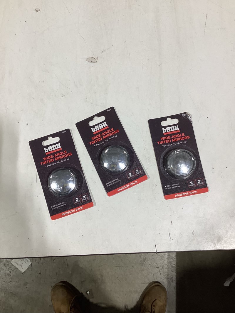 Condition photo showing New/Like New for bROK Products 15958 Spherical Spot Mirrors, 2-Pack 3 packs together 