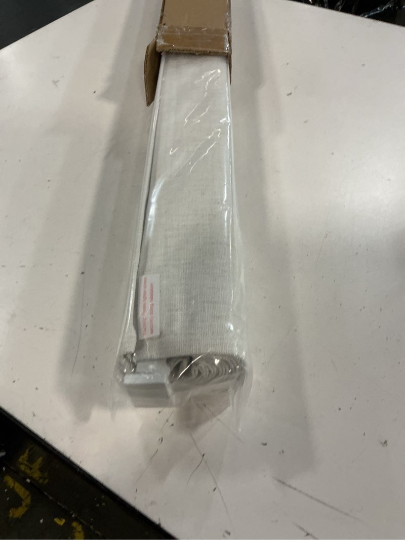 Condition photo showing New/Like New for lazblinds no tools no drill cordless roman shades for windows, blackout thermal insulated uv blocking window blinds, room darkening fabric blinds for indoor windows, 30'' w x 64'' h, off white blackout - off white 30" w x 64" h