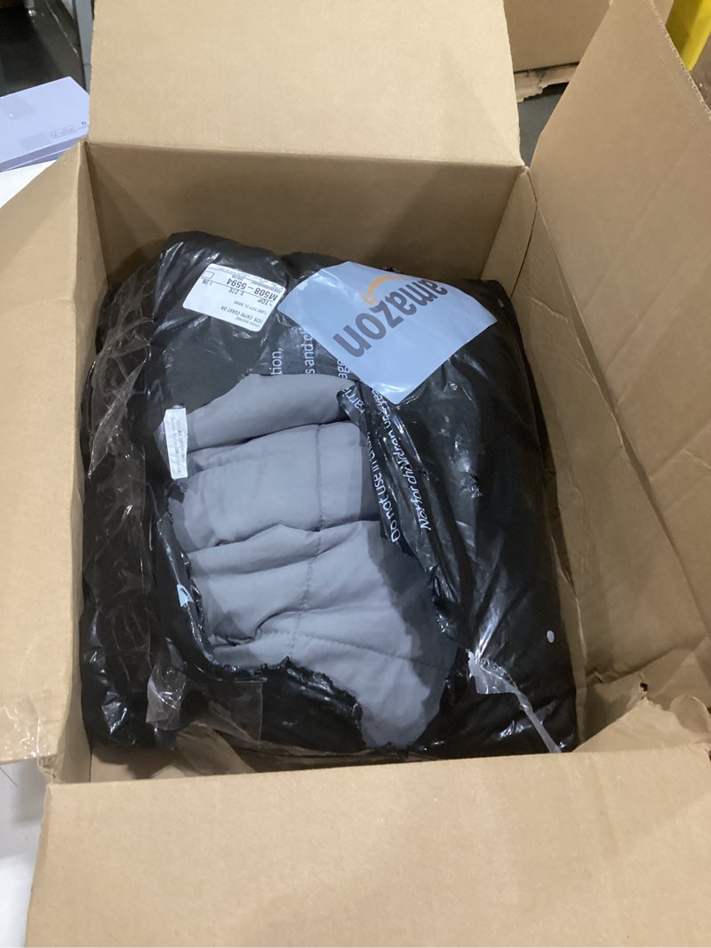 Condition photo showing As Is for smart queen weighted blanket for adults and couple (60x80, 20lbs) queen size large soft heavy blanket machine washable for fall, bedding &sleeping with premium glass beads (60x80 | 20lbs grey) 60x80 | 20lbs (grey)