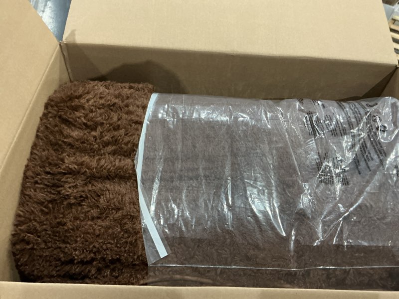 Condition photo showing Good Condition for lochas ultra soft indoor modern area rugs fluffy living room carpets for children bedroom home decor nursery rug 8 x10 feet, brown brown 8' x 10' (rectangular)