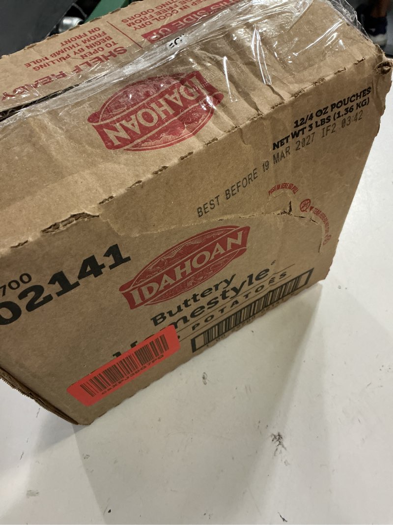 Condition photo showing New/Like New for (best before:19/mar/2027)idahoan® buttery homestyle® mashed potatoes, 4 oz (pack of 12)