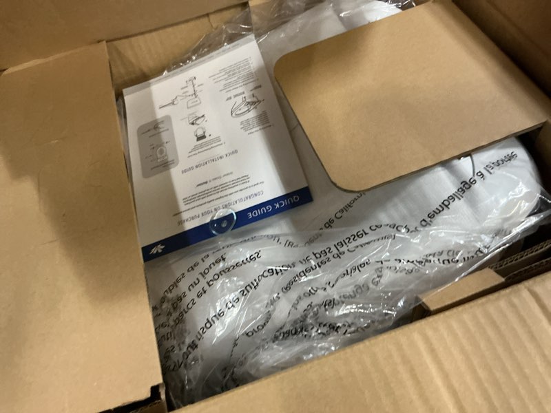 Condition photo showing New/Like New for bio bidet uspa pro modern bidet seat, warm water, heated seat & dryer, remote control, elongated elongated modern
