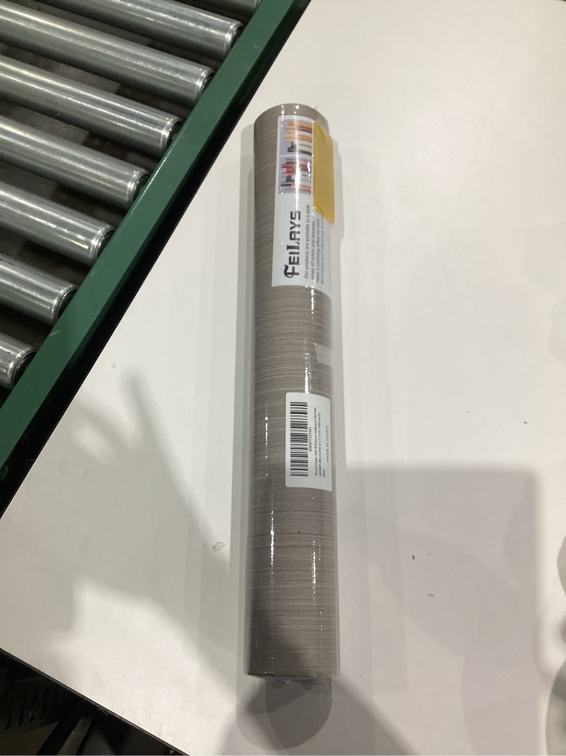 Condition photo showing New/Like New for Grey Wood Contact Paper, PVC Self Adhesive Peel and Stick Wall Paper,for Countertop Furniture Drawer Shelf Decorative Wall Covering Vinyl Wallpaper 17.7'' x 78.7'' Cherry Wood 17.7"W x 78.7"L