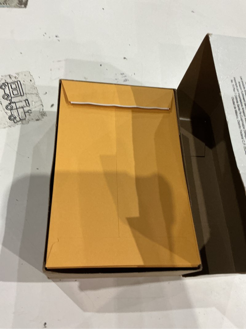 Condition photo showing As Is for amazon basics self seal catalog envelopes for business mailing, peel and seal, 6" x 9", brown kraft, 100-pack 100-pack 6x9 inch brown kraft