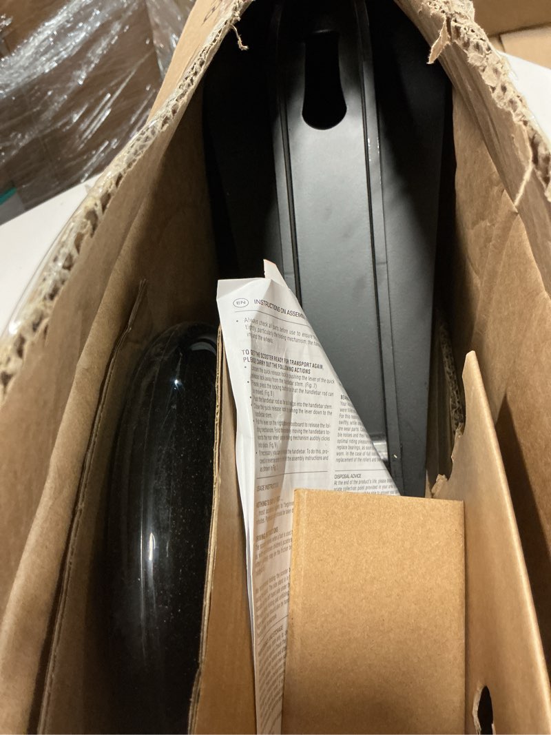 Condition photo showing As Is for Scooter for Adults –Adult Scooter,Folding, Adjustable Height, Big Wheels, Lightweight All-Aluminum Frame | Suitable for Teens 12+ | 265lbs Weight Limit,Kick Scooter 230black