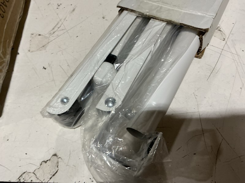 Condition photo showing Good Condition for holdn’ storage over the door hanger foldable - over the door rack for hanging towels, coats & clothes - over the door hanger hooks for bedroom, washroom and office. 1 pack white