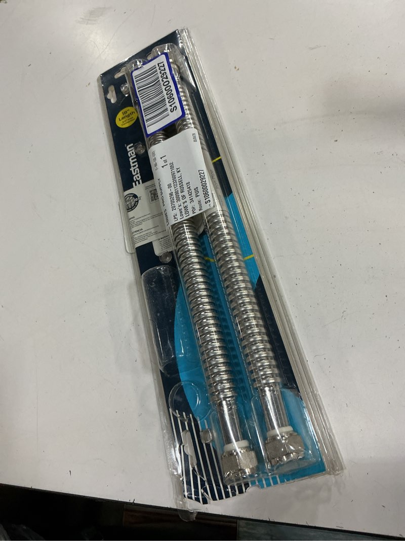 Condition photo showing As Is for eastman stainless steel electric water heater installation kit 1.77 in. h x 23.03 in. l x 7.68 in. w