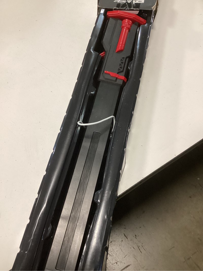 Condition photo showing Good Condition for evada neon led spark sword with sound and fog, type-c recharge, 31.5" glowing ninja blade weapon for kids and adults, toys for cosplay, rave and halloween?red?