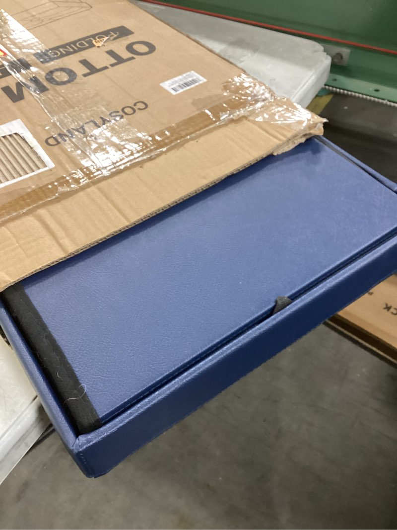 Condition photo showing Good Condition for COSYLAND Ottoman Bench with Storage Large - 30x15x15in Folding Leather Ottoman, Rectangle Foot Stool