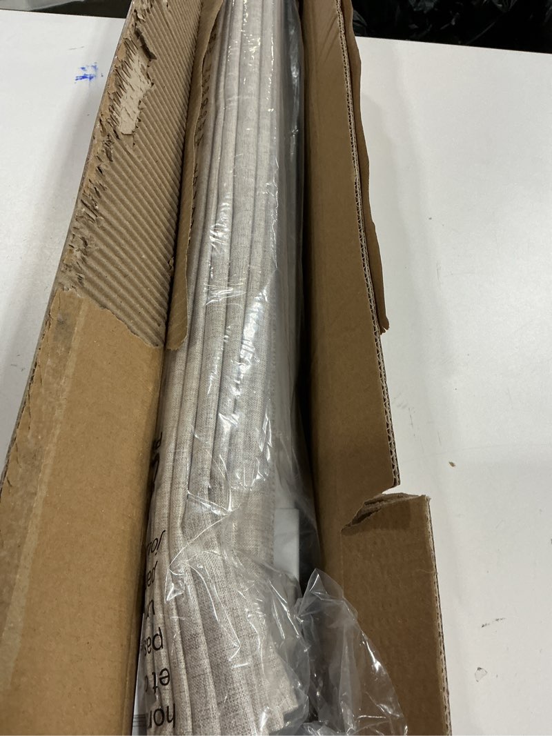 Condition photo showing New/Like New for LazBlinds No Tools No Drill Cordless Roman Shades for Windows, Blackout Thermal Insulated UV Blocking Window Blinds, Lightweight Fabric Blinds for Indoor Windows, 35.5" W x 60" H, Blackout - Grey Grey 35.5" W x 60" H