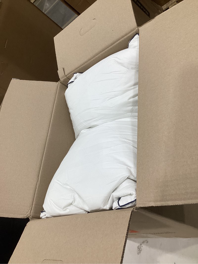 Condition photo showing Good Condition for pacific coast gusseted bed pillows for side sleepers and back sleepers, goose feather and down firm pillows with 100% cotton shell, king size set of 2, supportive gusseted pillows for sleeping king (pack of 2)